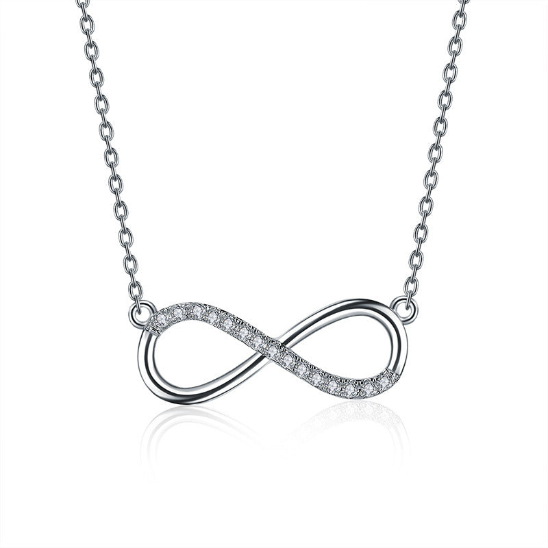 Silver Women's Infinity Necklace, Jewelry, Pendant