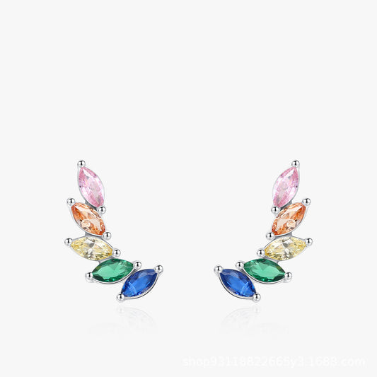 Rainbow Wings Earrings