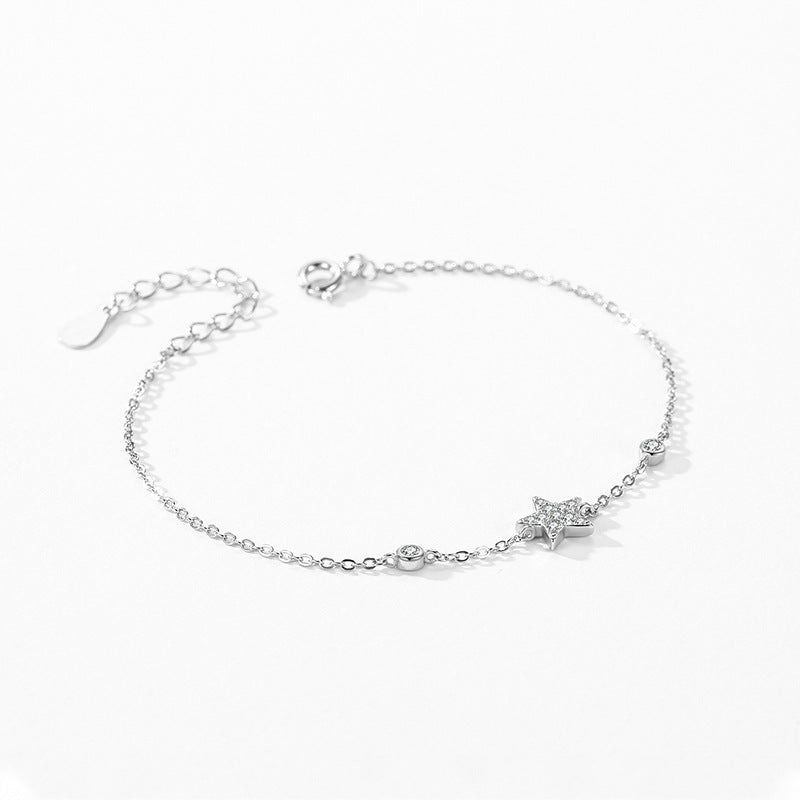 S925 Sterling Silver Sweet Loving Heart Butterfly Bracelet