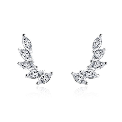 Women's Personality Fashion Feather Stud Earrings